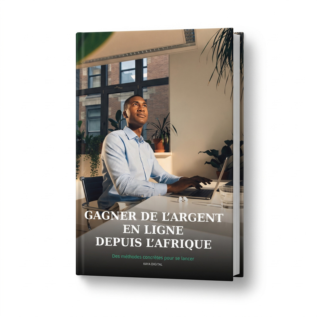 Gagner de l'Argent en Ligne depuis l'Afrique — 17 méthodes pour gagner en dollars depuis l'Afrique, couverture du guide